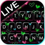 Logo of Shiny Neon Hearts Theme android Application 